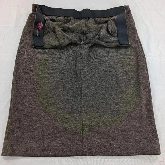 Jennifer & Grace Size 10 Charcoal Brown Pencil Skirt - Picture 3 of 8